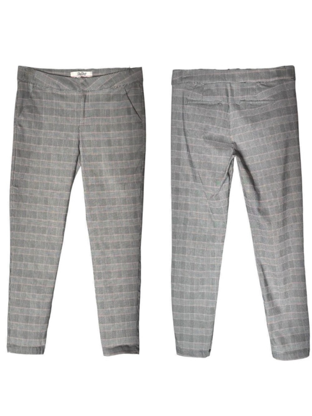 BeBop Women’s Plaid Straight Leg Ankle Pants, Size 9